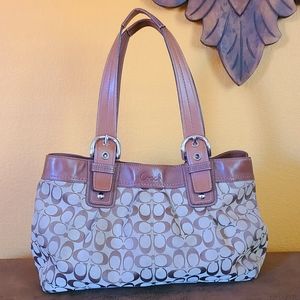 EUC Coach Large Monogram Tote